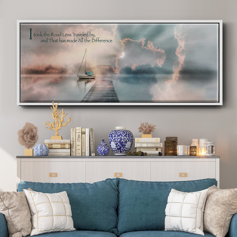 Road Less Traveled- Framed Canvas
