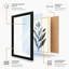 Single Stem in Charcoal Botanical - Framed Print-704511104-704511106