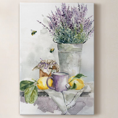 " Lavender Lemon And Honey Tea " Painting Print