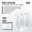 Cabine de douche coulissante sans cadre avec verre transparent 3/8 et base Winslow l 48 po x P 36 po x H 80 po-50877756-50877758
