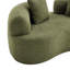 Causeuse incurvée 66,93 pouces à compression complète et éponge verte, tissu en velours de peluche, canapé compact sans assemblage pour petits espaces et appartements, capacité de 350 lb-1865002149