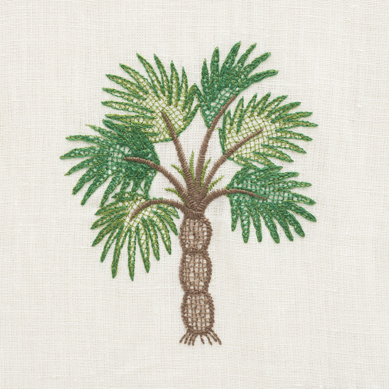 Palmetto Beach Embroidery Fabric