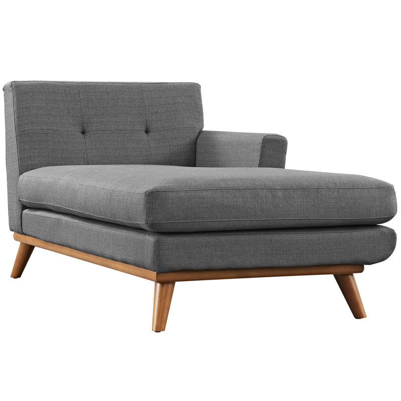 Méridienne Engage de Modway, Orienté vers la gauche, Gris