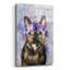 Art mural en verre épique «Flower Crown Calico Cat 3» par Furbaby Affiliates-1520181768