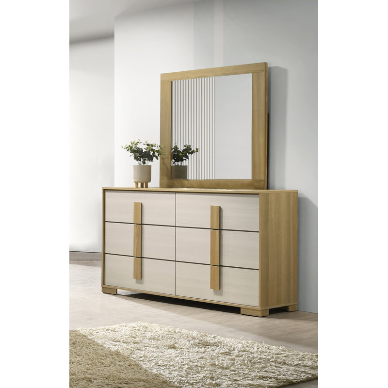 Commode double moderne avec miroir Hodnett