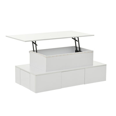 Lift Top Frame Coffee Table with Storage
