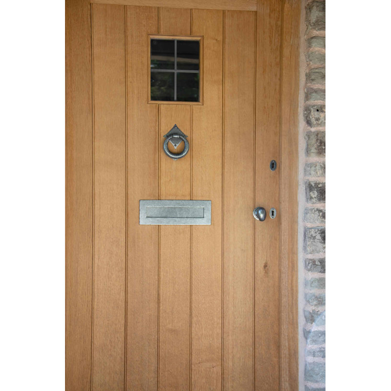 Mail Slot, 11cm H x 26.6cm W x 0.5cm D, Pewter Patina