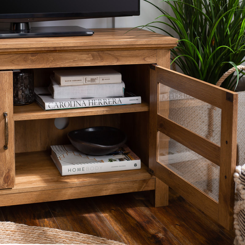 Badgley Unfinished TV Stand for TVs up to 48", Barnwood