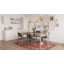Mid-Century Modern PU Leather Dining Chairs, Upholstered Side Chairs with Sturdy Metal Legs, Button Tufted Accent Chairs for Dining Room Kitchen Living Room-730297393-730297399