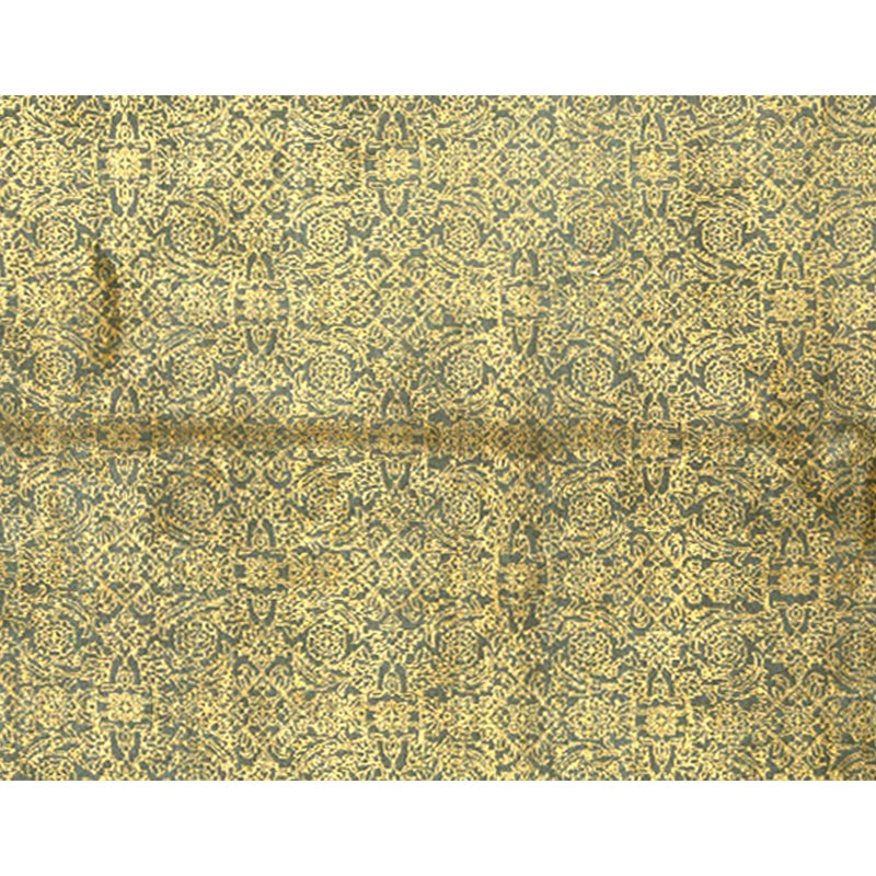 Hand Knotted Wool Area Rug in Green