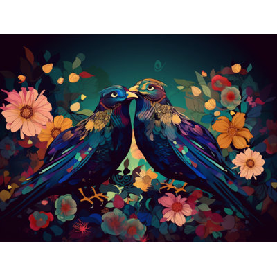 Bird Wildlife Room Darkening Curtain Pair