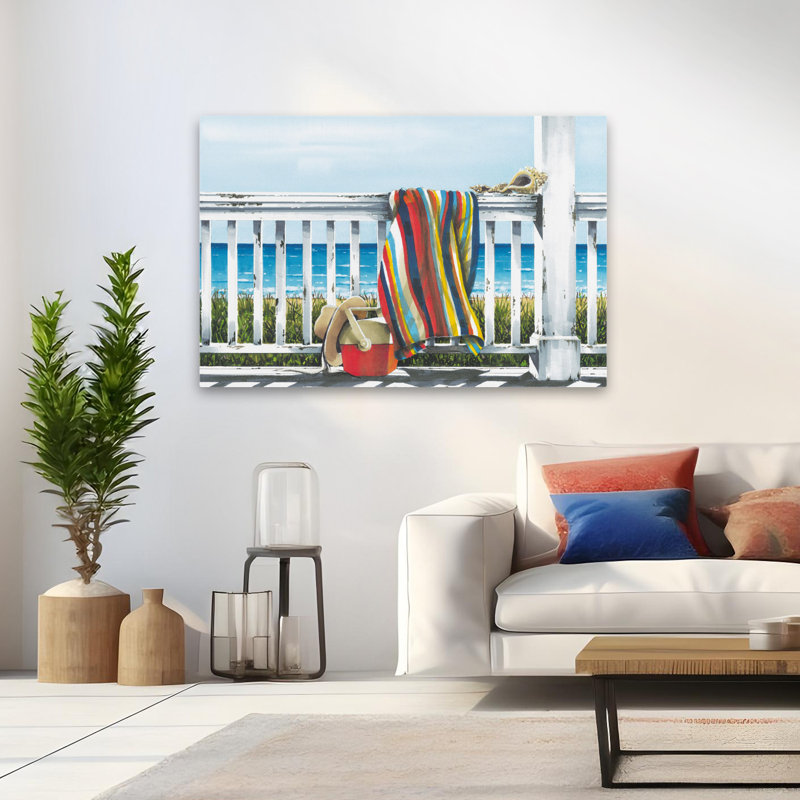 «Beach Things - Coastal Coastal Beach Ocean Art», H 32 po x l 48 po
