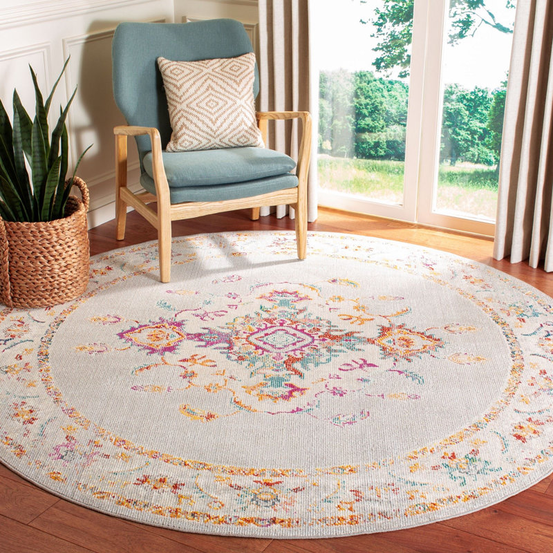 Haneul Performance Oriental Rug, Round 7'