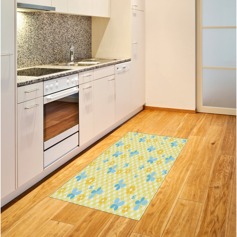 Checkered High Density Long Fiber Poly Threads Decorative Area Rug Carpet, Rectangle 2'7" x 5'