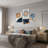 4 Piece Mid-Century Modern Abstract Gallery MDF Wall Decor Set, Matisse Inspired