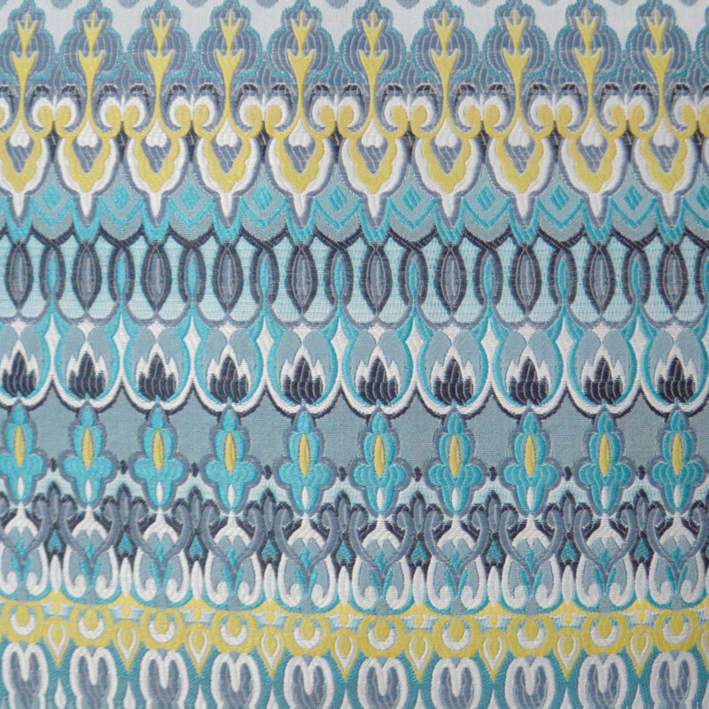 Kanthum Geometric Outdoor Reversible Throw Pillow, Turquoise