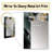 Grey And Yellow Infinite Geometry II - Geometric Large Wall Mirror, Gray Unique Mirror, Printed Metal Art-1098579231