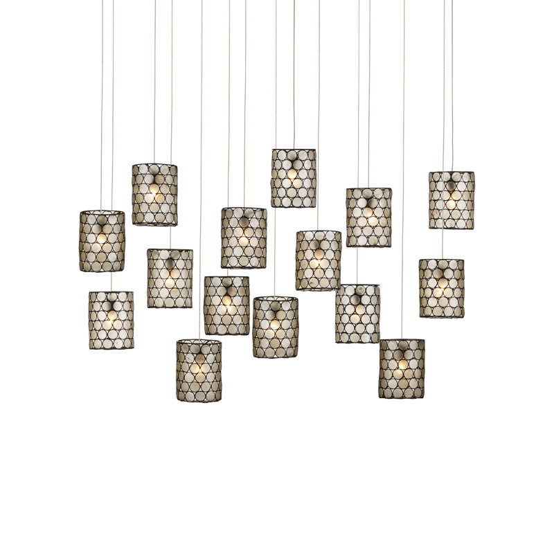 Luminaire suspendu rectangulaire à 15 lumières Regatta