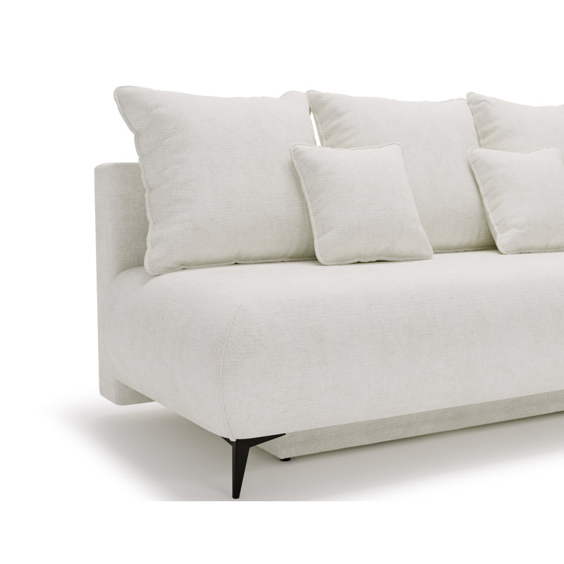 2 Seater Sofa Bed, White