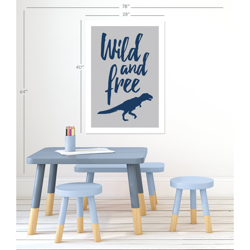 Impression sur papier Rolled Wild Dinosaur, H 40 po x l 28 po x P 1 po