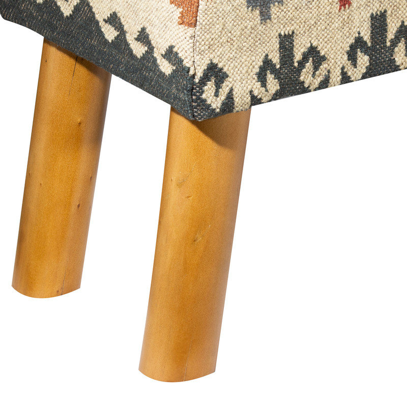 Banc rembourré Myo, Beige / brun clair