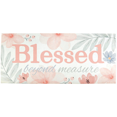 Doormat Insert Blessed Beyond Measure 22x10