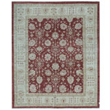 Sultanabad Hand-Knotted High-Quality Red and Gold Area Rug
