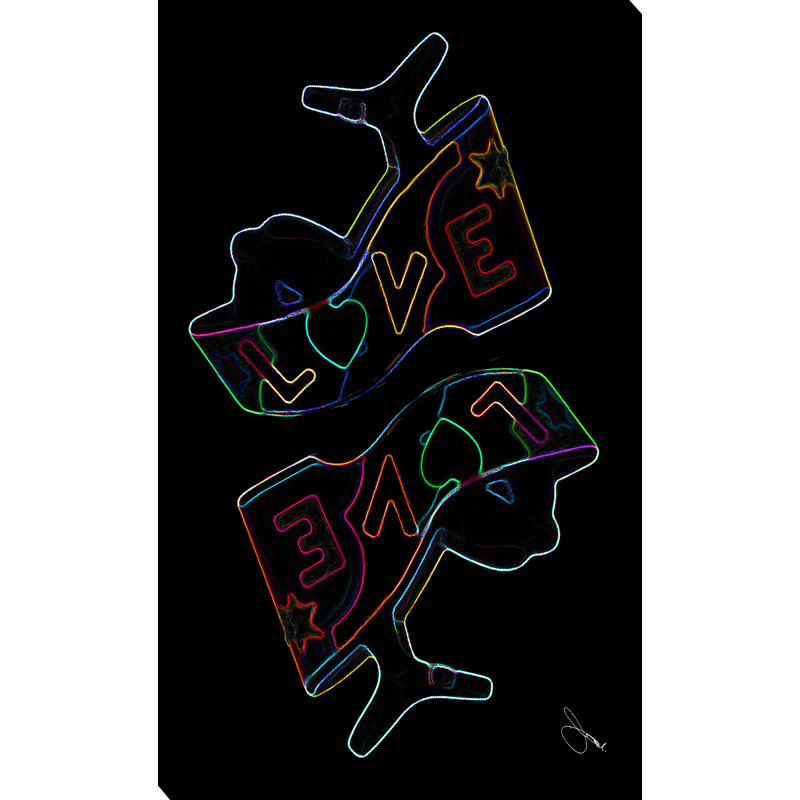 «Shoe Love», reproduction sur toile, H 60 po x l 36 po x P 1,5 po, Toile tendue