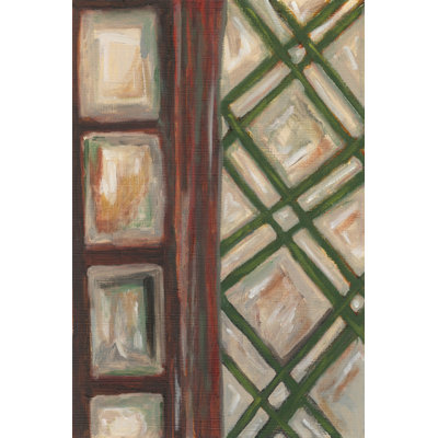 Textured Windows II 1 Piece Wrapped Canvas Wall Art
