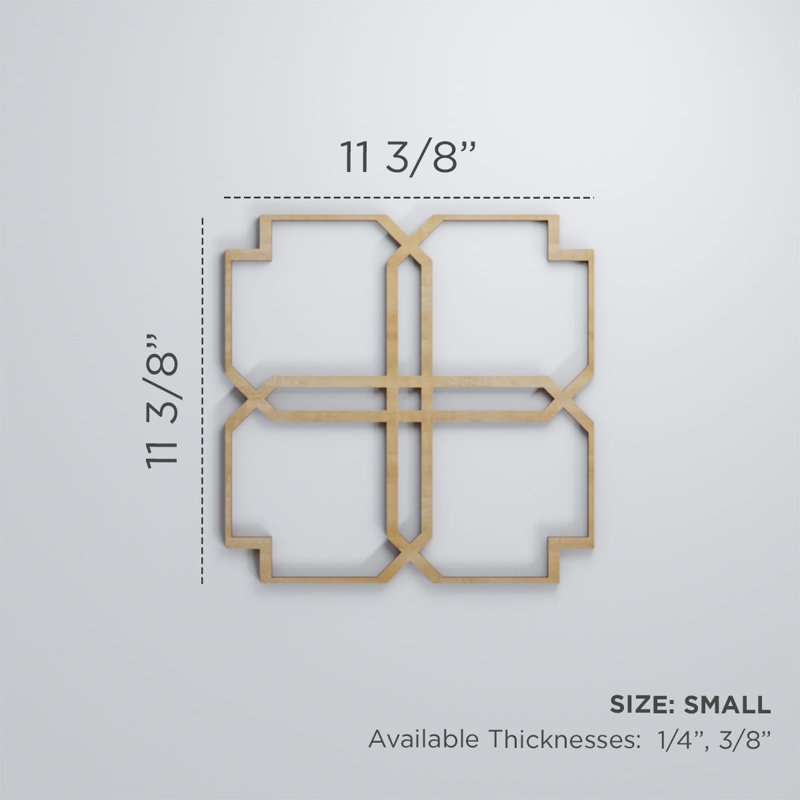 Panneaux muraux décoratifs Englewood, Aulne, H 11 3/8 po x l 11 3/8 po x P 1/4 po