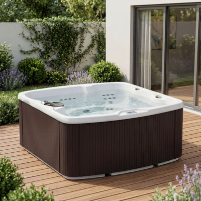 Lifesmart Leganza 230 Volt 6-Person 90-Jet Rectangle Hot Tub with Ozonator