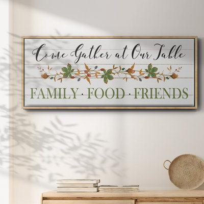 Feeding Friends I- Framed Canvas