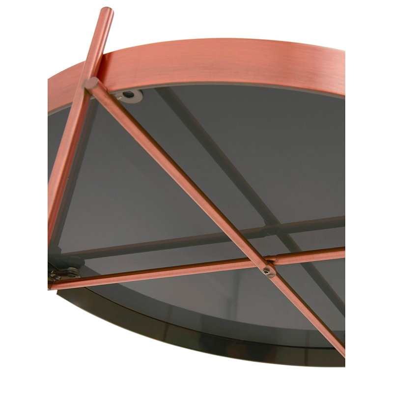 Caruthersville Four Leg Coffee Table, Copper, H40 x L63 x W63cm
