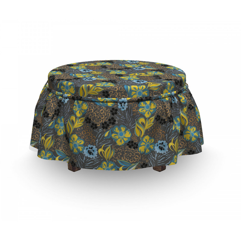 Box Cushion Ottoman Slipcover
