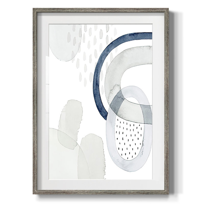 Léger et minimal II - impression encadrée, Vieilli, H 28,5 po x l 20,5 po