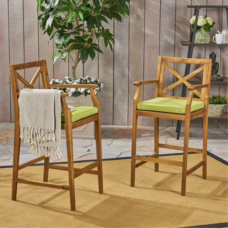 Tabouret Perla, Brun, Vert