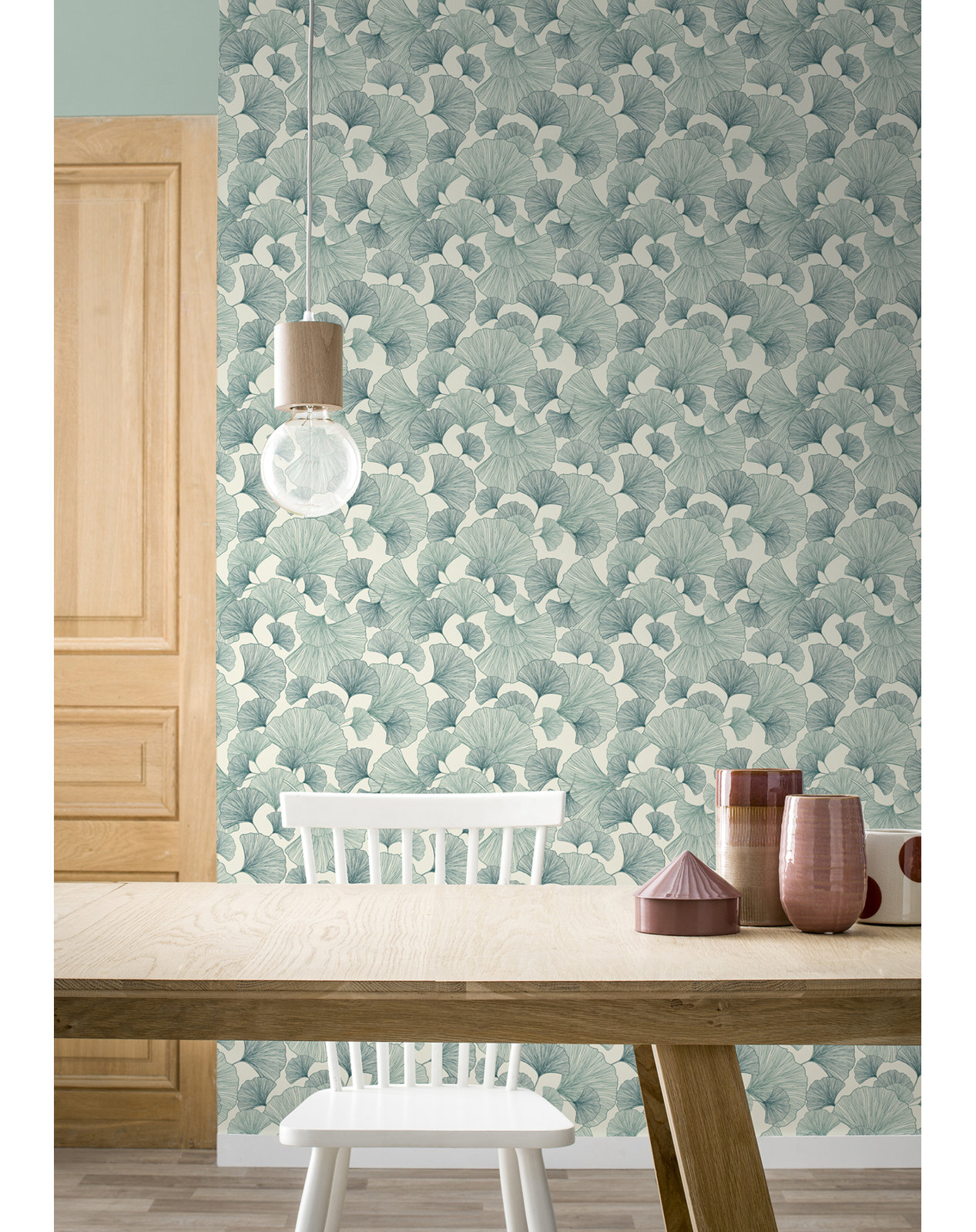 Evia Wallpaper Roll, Blue
