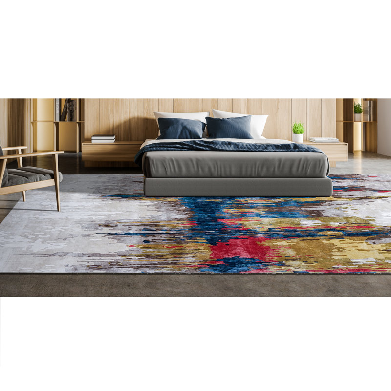 Abstract Area Rug, Rectangle 5' x 8'
