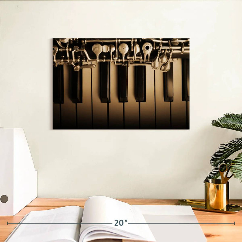 Abarca hautbois et piano, H 8 po x l 12 po