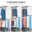 Clothes Rail with Wheels, Adjustable Height & Extendable Rod - 209kg (460lbs) Capacity-1916142722