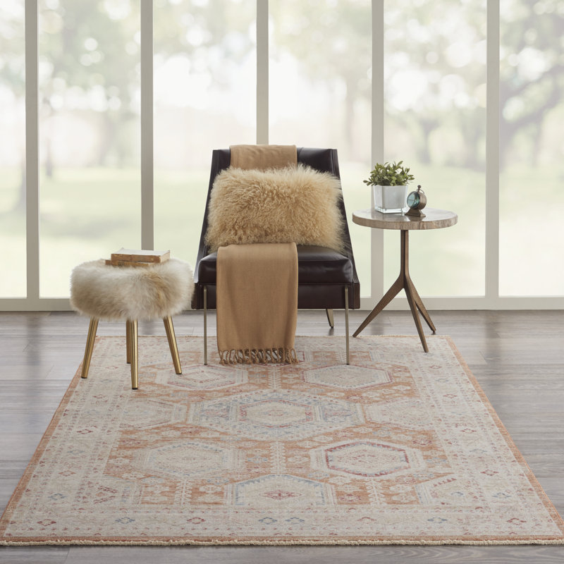 Silvian Geometric Indoor Rug, Rectangle 5'3" x 7'8"