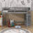 Jakema Full Size Loft Bed with Built-in Storage Wardrobe and Staircase-1011061224