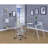 4-Shelf Modern Office Clear Acrylic Bookcase Design Option Storage