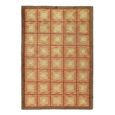 Jermund Geometric Area Rug in Beige