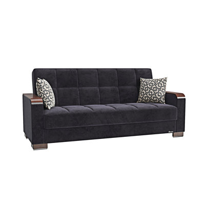 Upholstered Convertible Sofabed With Storage