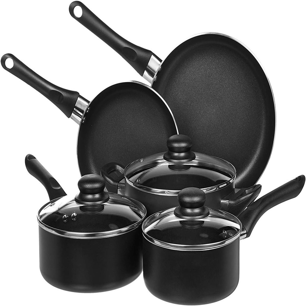 YITAHOME 12 - Piece Non-Stick Aluminum Cookware Set