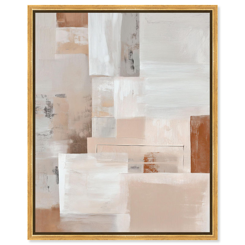 «Rustic Layers I Boho», reproduction d'art sur toile par Art Remedy, H 20 po x l 16 po, Structure noire