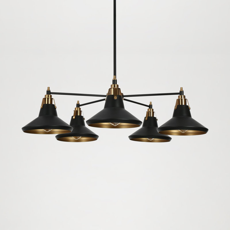 Lustre spoutnik traditionnel à 5 lumières Germanton