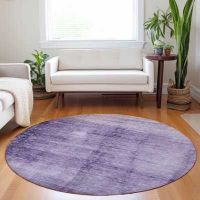 Tapis mauve lavable à la machine intérieur / extérieur Xhevrie