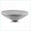 Table basse de style naturel gris patiné avec dégagement au sol de 19 po, aucun assemblage requis